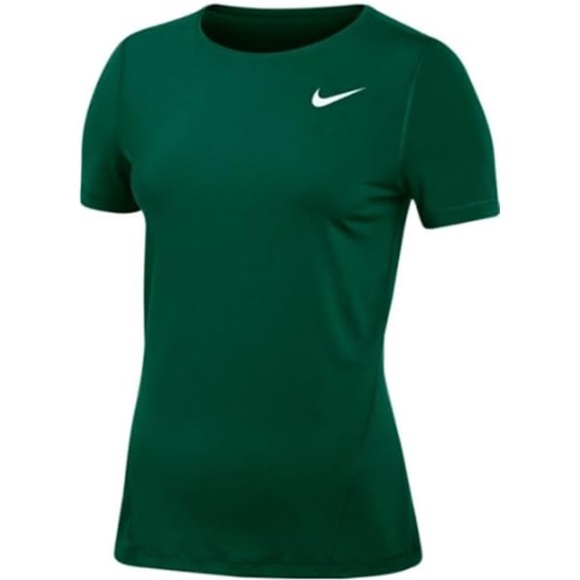 Nike Women's Emerald Green Short Sleeve Tee - Picture 1 of 6